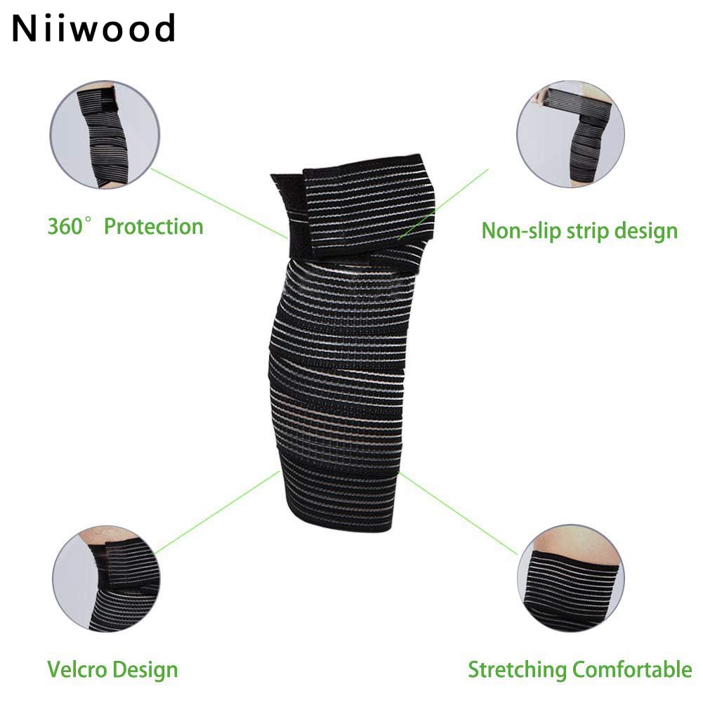 膝サポートブレース圧縮スリーブ（男女兼用）靭帯損傷　関節痛緩和　ランニング 膝サポートブレース圧縮スリーブ（男女兼用）靭帯損傷 関節痛